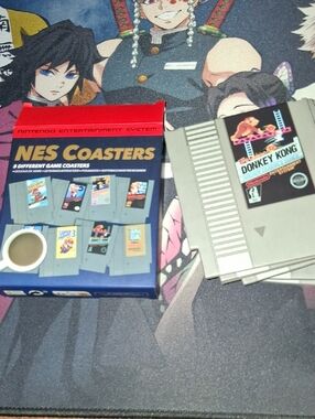Nintendo Gray and Red NES Cartridge Coaster Set: Set Of 8